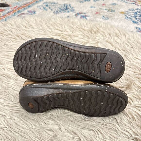 UGG Caspia 1932 Tan Leather Lace Up Ankle Sheepskin Warm Boots Womens Sz 8 - Picture 7 of 10